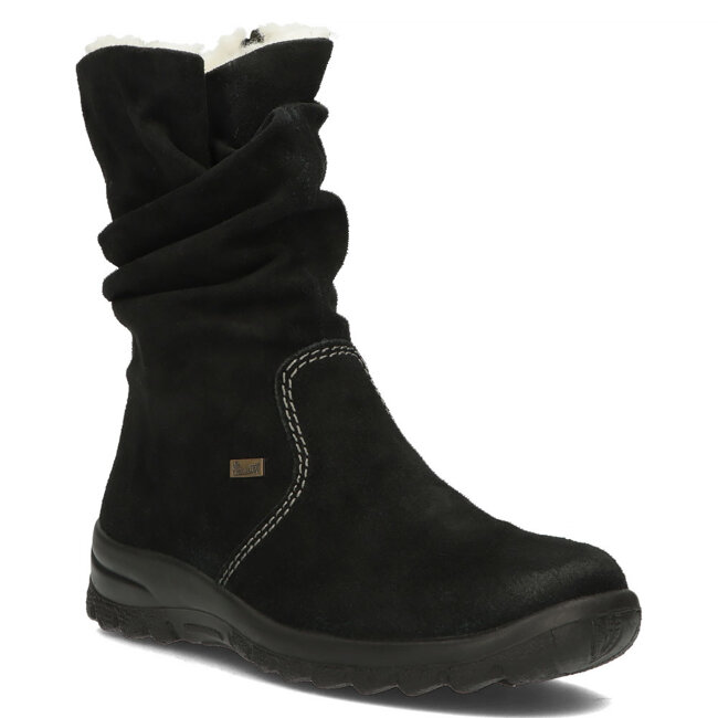 Topánky  čierne kožené Rieker  Z7171-01